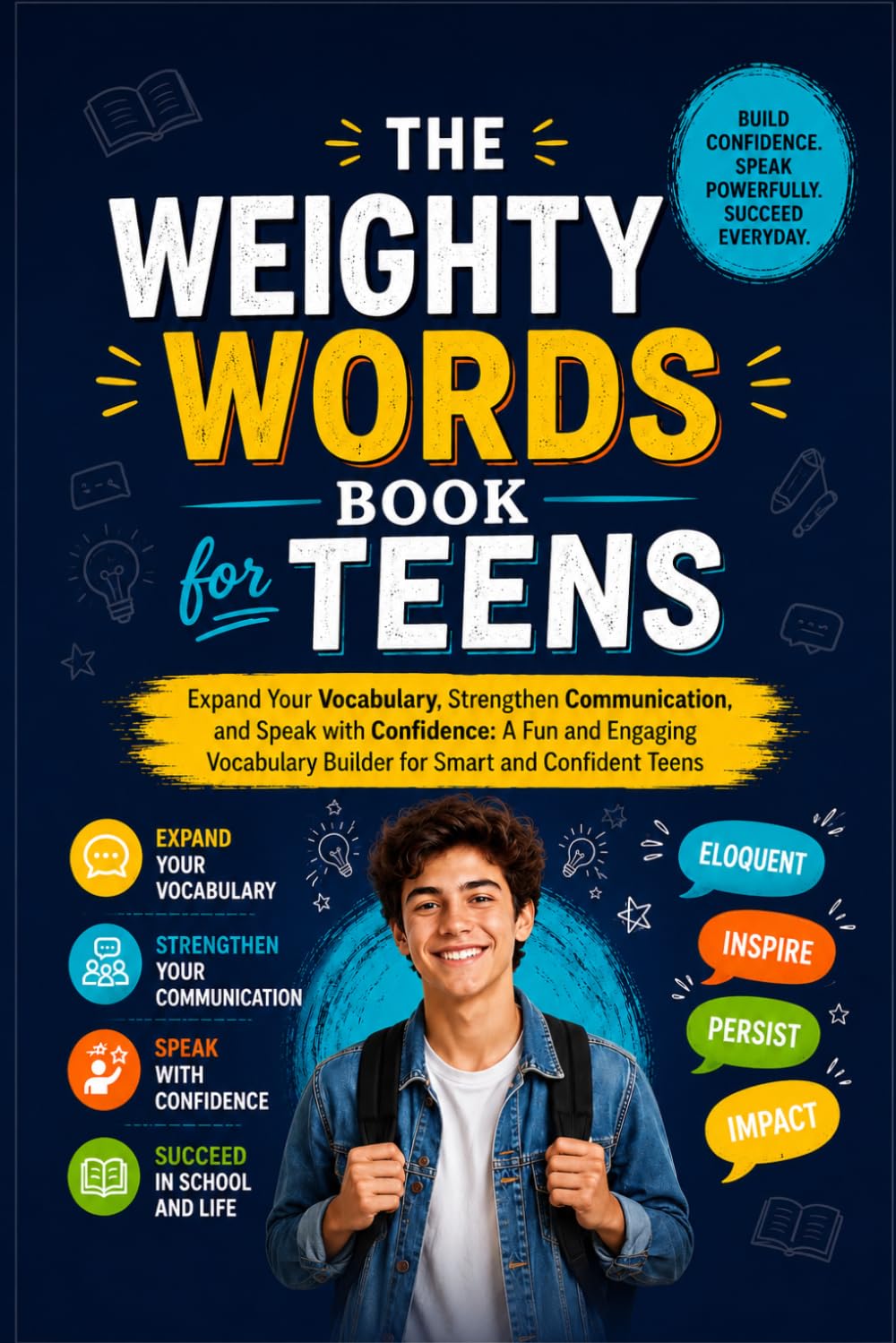 THE WEIGHTY WORDS BOOK FOR TEENS: Expand Your Vocabulary, Strengthen Communication, and Speak with Confidence A Fun and Engaging Vocabulary Builder for Smart and Confident Teens