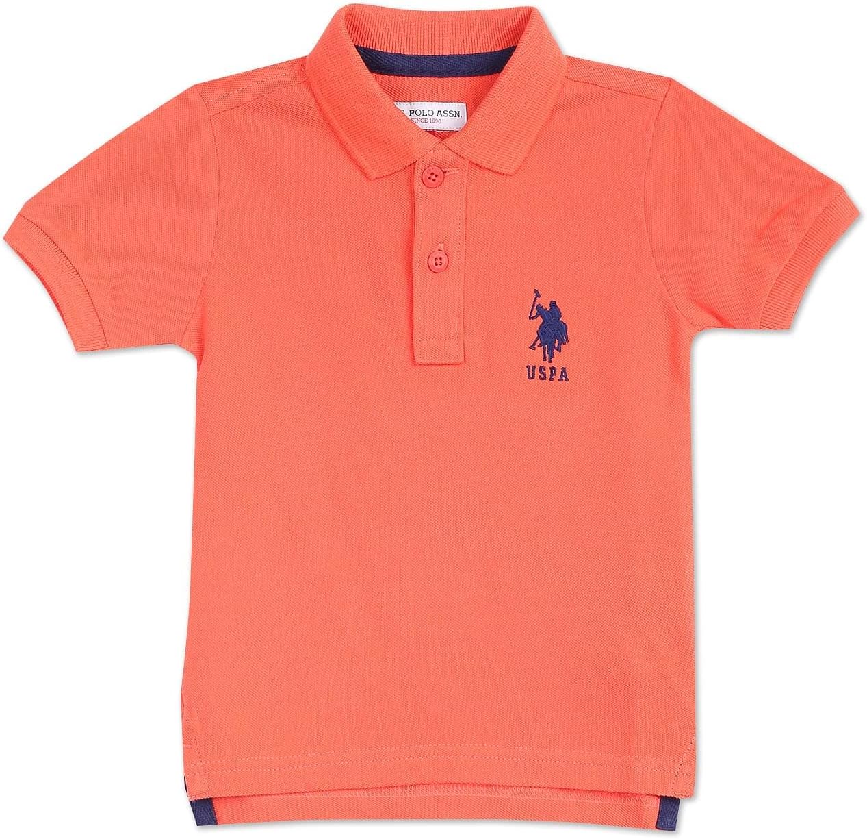 U.S. POLO ASSN. Boy's Solid Regular Fit Polo T-Shirt