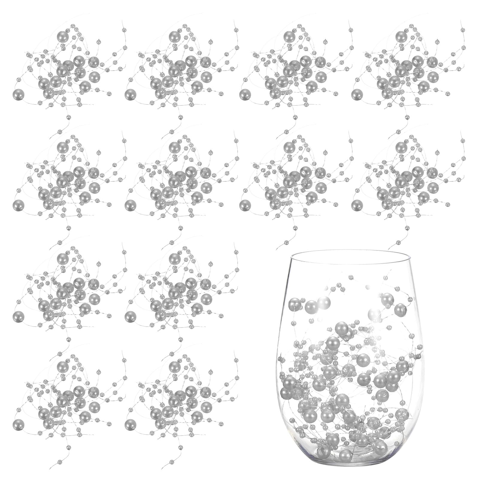 Perlas de imitación flotantes uxcell de alta calidad decorativa para centros de mesa de fiesta