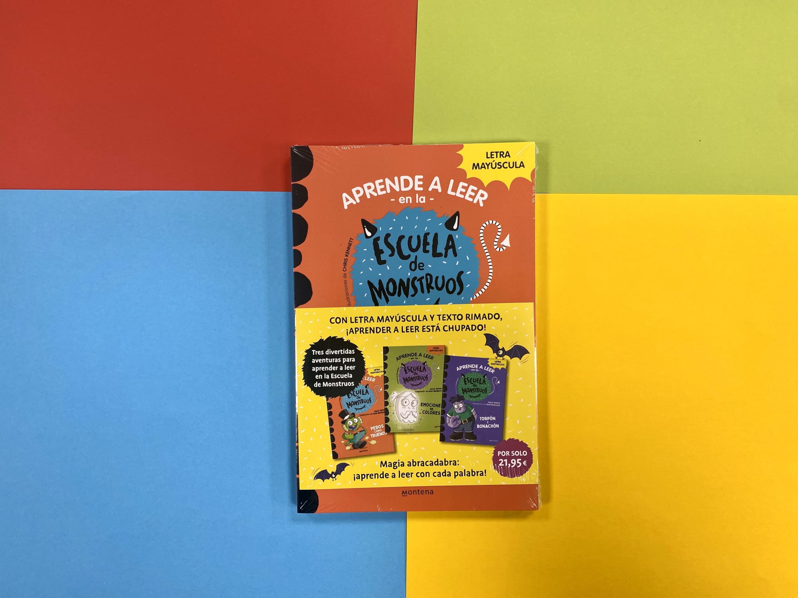 Aprender a leer en la Escuela de Monstruos - Pack con los libros 7, 8 y 9: En letra MAYÚSCULA (libros para niños a partir de 5 años)