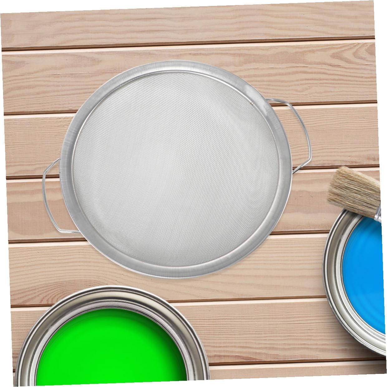 Stainless Steel Paint Strainer Fine Mesh Paint Filter for Airless Spray with Handle Compatible with Gallon Buckets for Automotive and Industrial Use