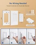 DEWENWILS Remote Control Outlet Wireless Light Switch, 2 Independent Control Sockets Electrical Remote Outlet Switch for Plug in Pendant Light, No Wiring,100 Ft Range