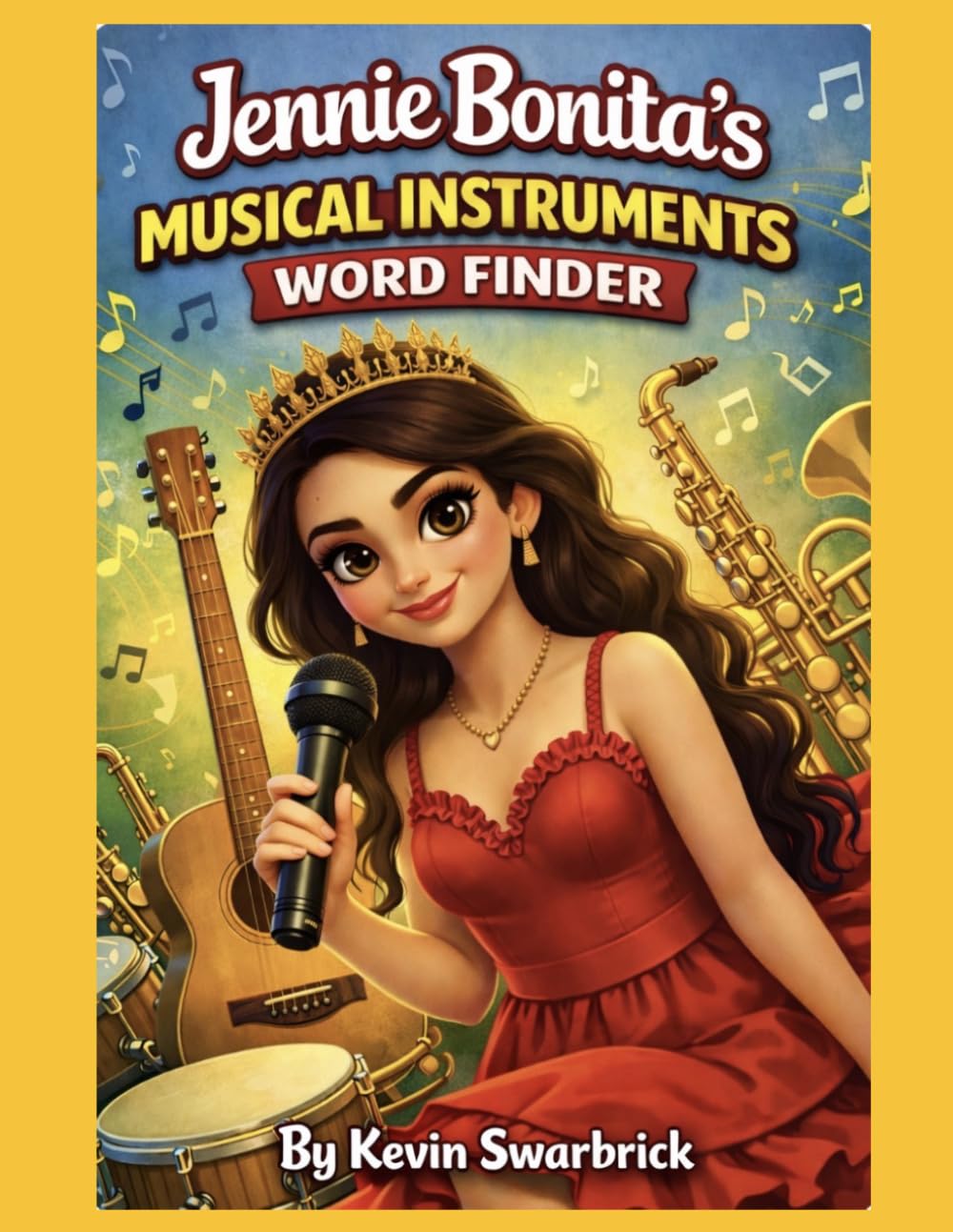 Jennie Bonita Musicle Instuments: Word Finder (Jennie Bonita's Bed Time Story: Poetry Colouring Book)