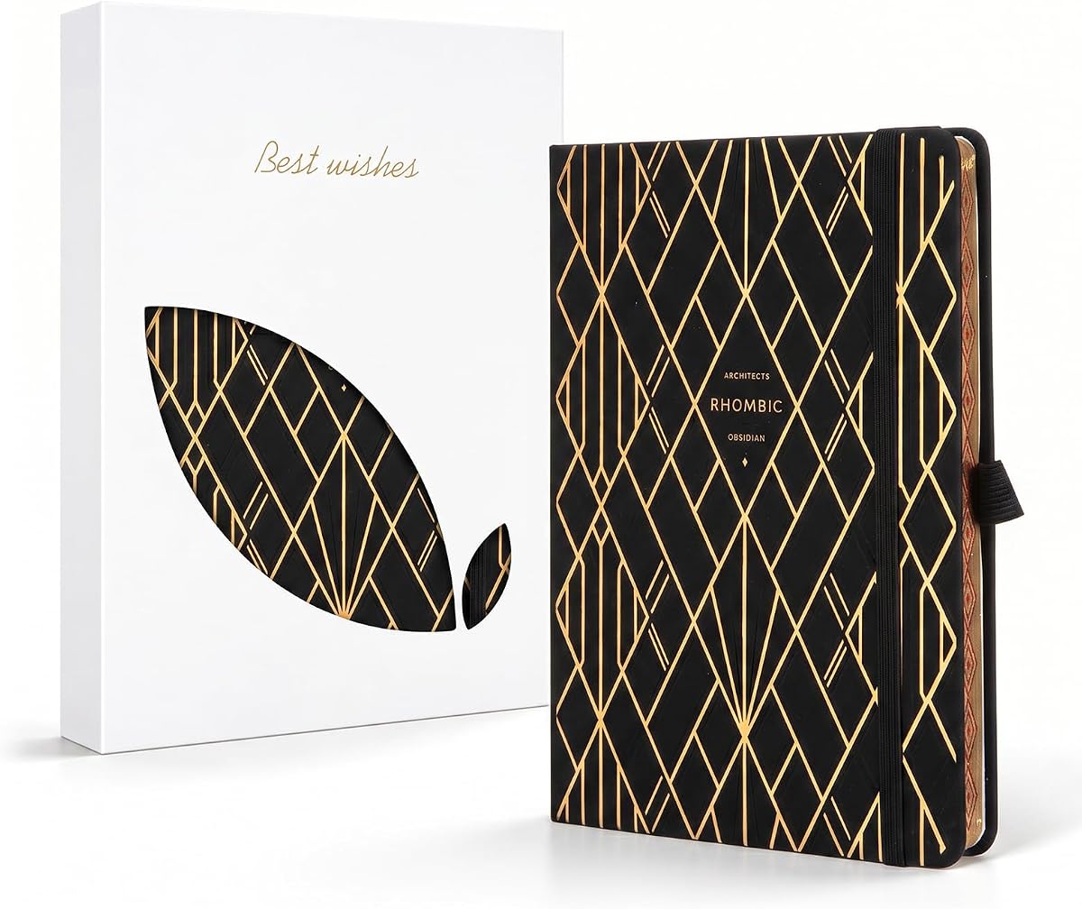 Comix Aesthetic Lined Journal for Writing, 192 Pages, 100GSM Paper, A5 Size | Black, Leather Journal, 5.5" x 8.3", Hardcover Journaling Notebook for Writing & Notes-taking, Fits for Office, Home, Work