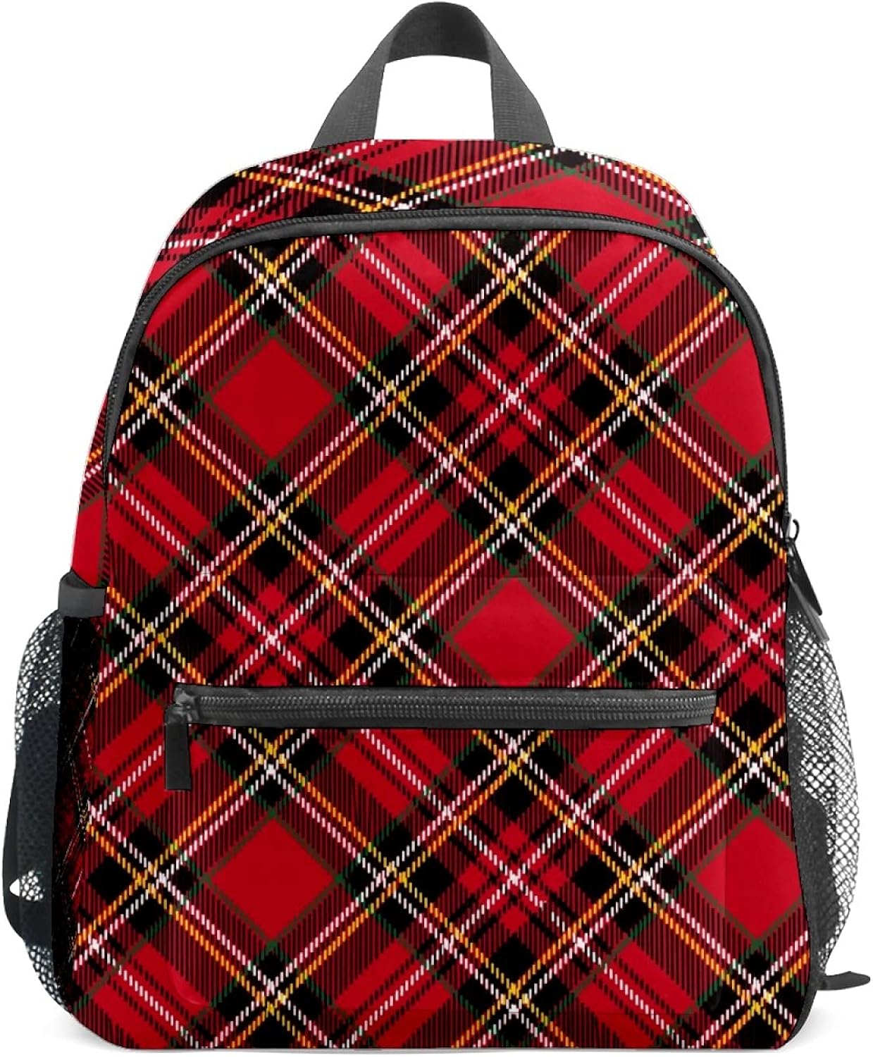 Girls Mini Backpack Vintage Scottish Red Plaid Small Backpack Purse for