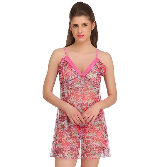 Buy SONA Vibekart Womens Net Baby Doll Honeymoon Nightwear Lingerie