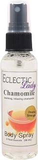 Eclectic Lady Chamomile Body Spray, Double Strength, 2 ounces, Body Mist for Women with Clean, Light & Gentle Fragrance, Cologne with Soft, Subtle Aroma For Daily Use
