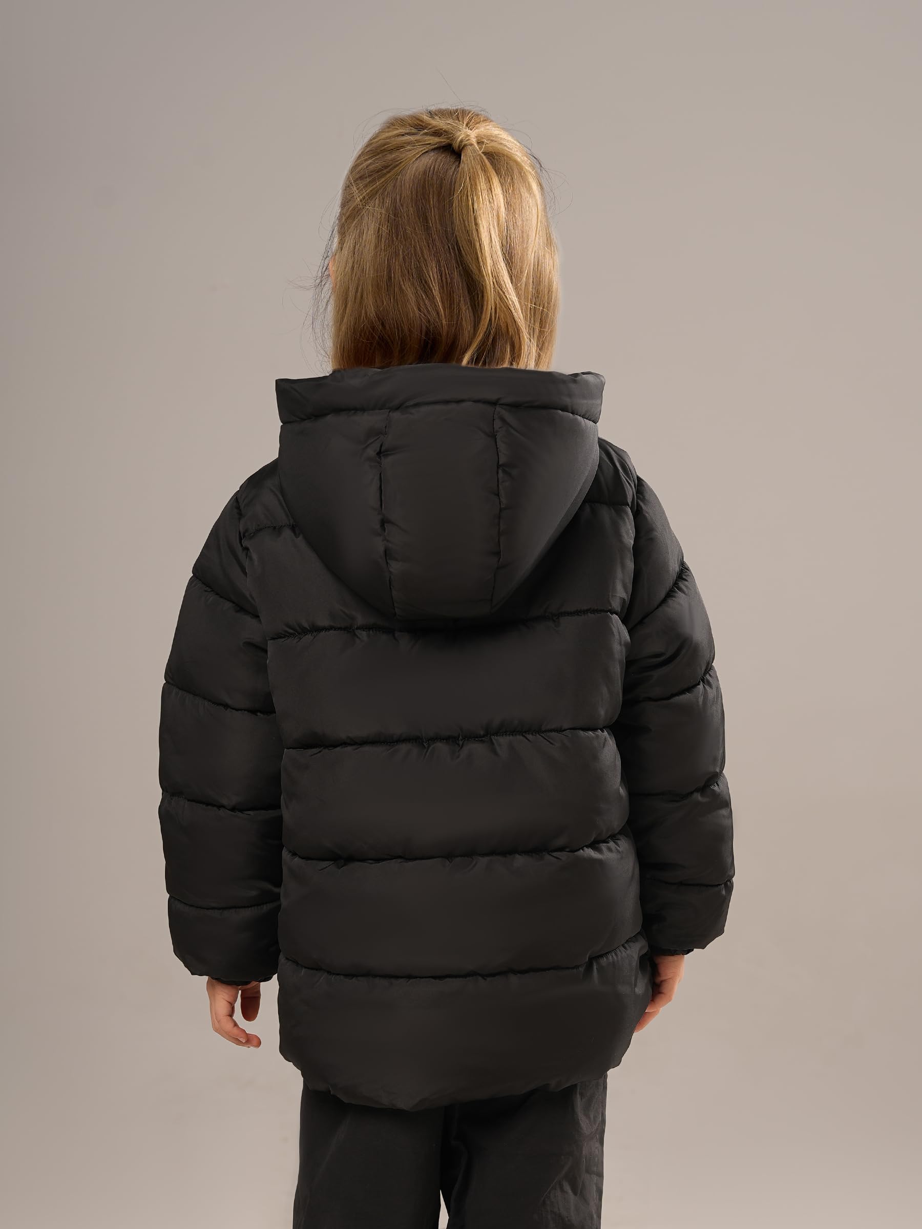 maoo garden Bambine Giacca invernale 4-7 anni bambino Puffer foderato in pile leggero impermeabile cappotto