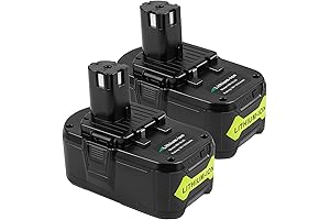 Ryobi P517 18V 5.5Ah High Capacity Lithium Ion Battery for Ryobi ONE+ System