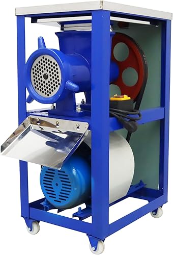 HQHAOTWU Trituradora de huesos eléctrica Picadora de carne Picadora Máquina picadora Pescado Pollo Vegetal para hacer alimentación animal 220V 2.2KW