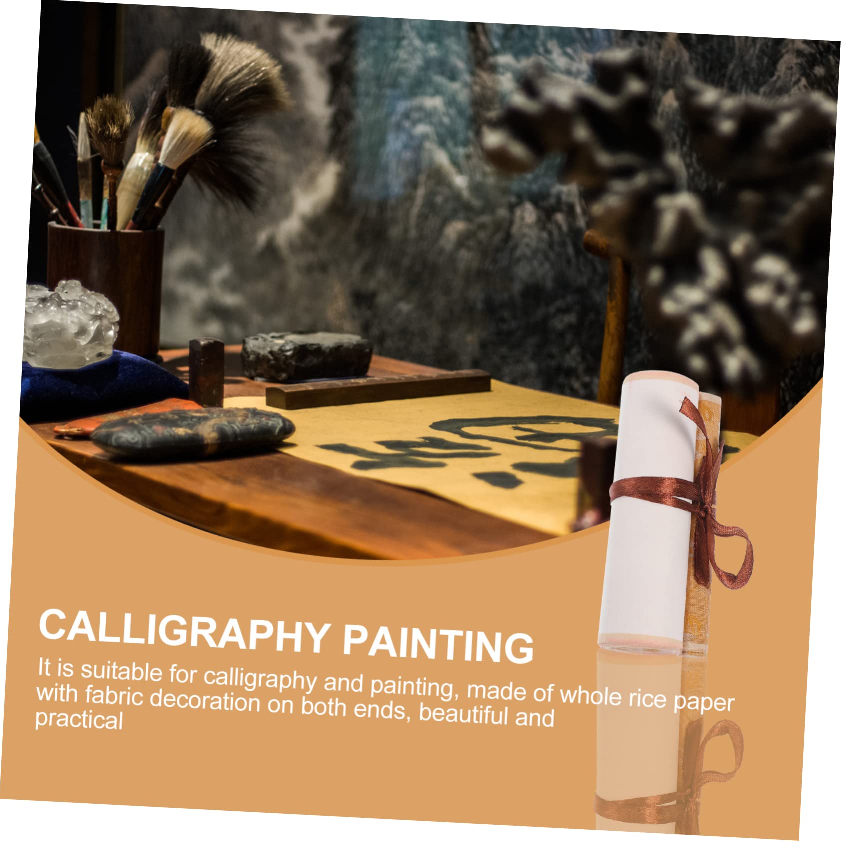 Rotolo Carta Di Riso Per Calligrafia E Pittura - Pergamena Bianca Cinese, Per Decorazione Parete - Foto 11