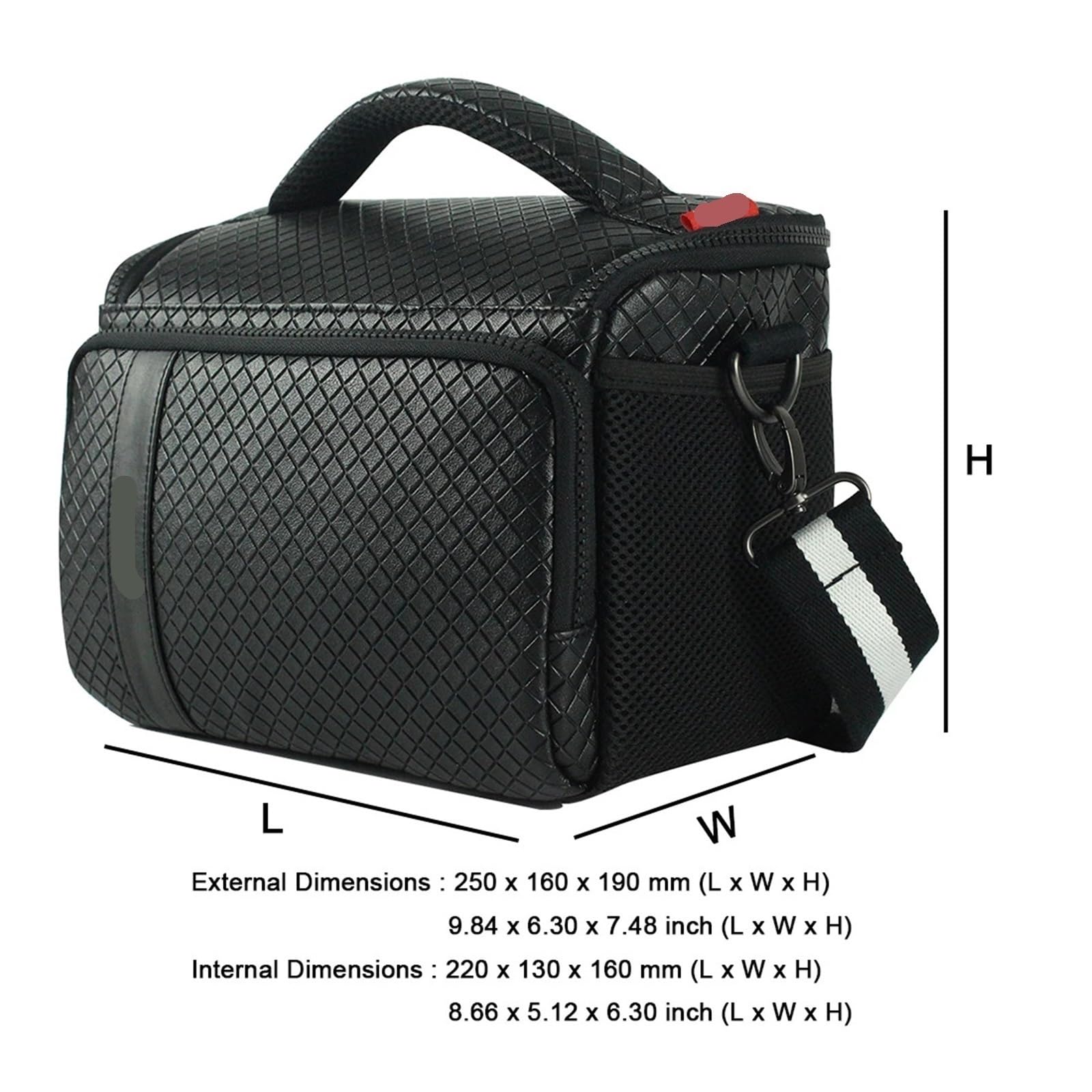 Bolsa para CáMara Bolso Impermeable y a Prueba de Golpes for cámara, Estuche Compacto for cámara con Bolso Ajustable for cámara de Hombro