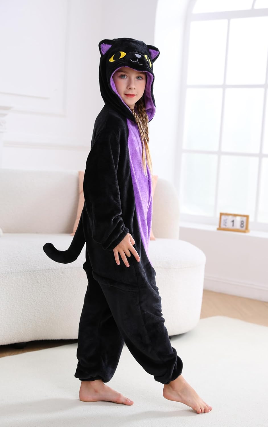 CuteOn Animal Onesie Kids Pajamas for Girls Boys Halloween Christmas Costume Cosplay Sleepwear 3-12Y - Image 5