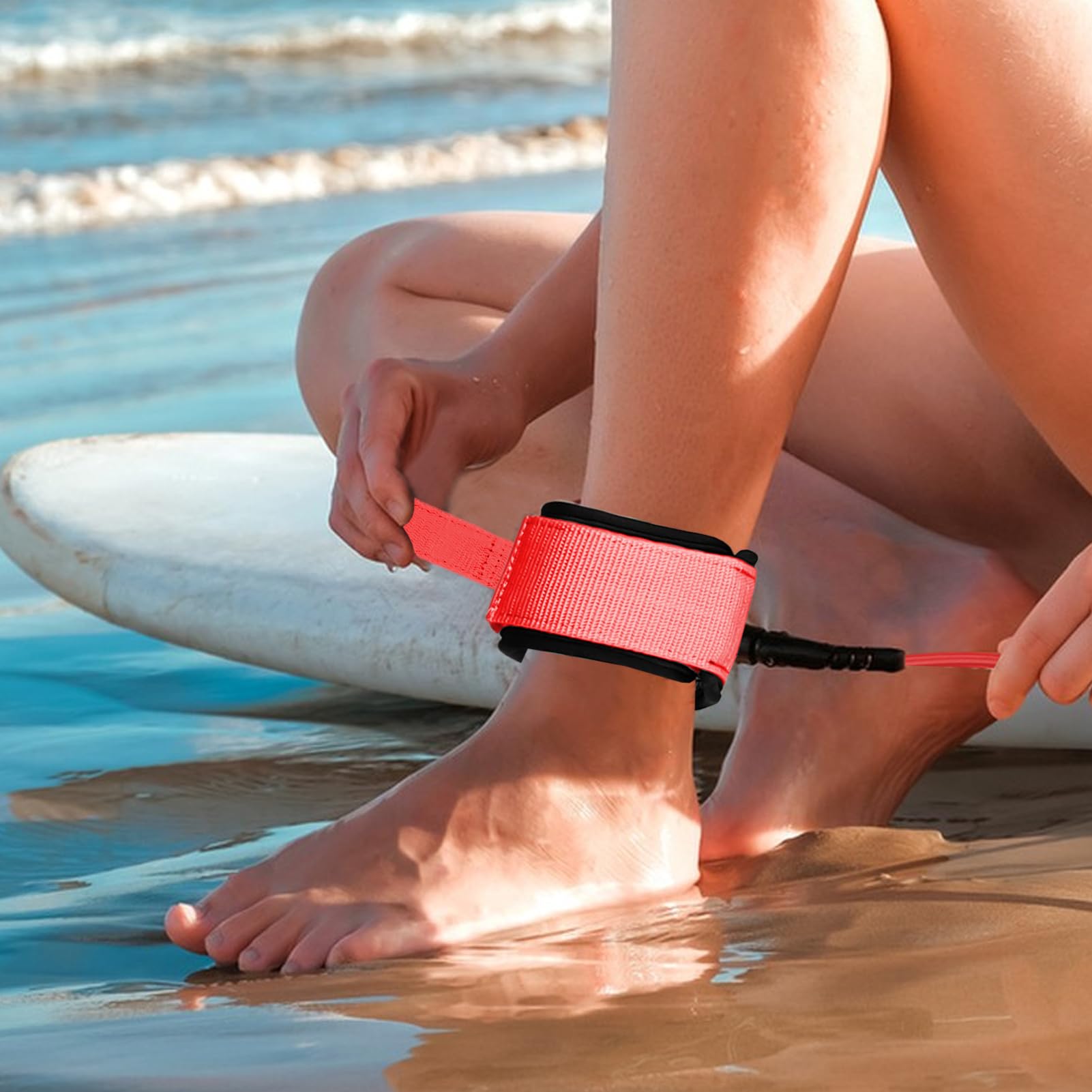 Corda Da Surf Cinturino Resistente per Shortboard | Cinturino Per Gamba Per Shortboard Per Stand Up Paddleboard Bodyboard Sport Acquatici Per Uomini Donne Ragazzi Ragazze