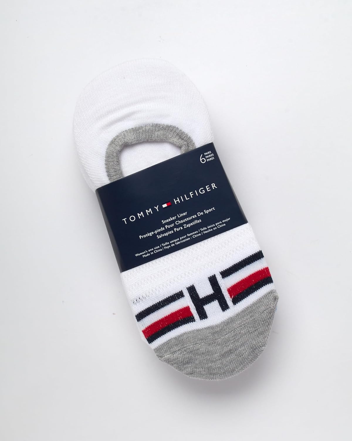 Tommy Hilfiger Womens Liner Socks - 6 Pack Cotton Blend Athletic Performance No Show Shoe Sock Liners for Women - Image 3