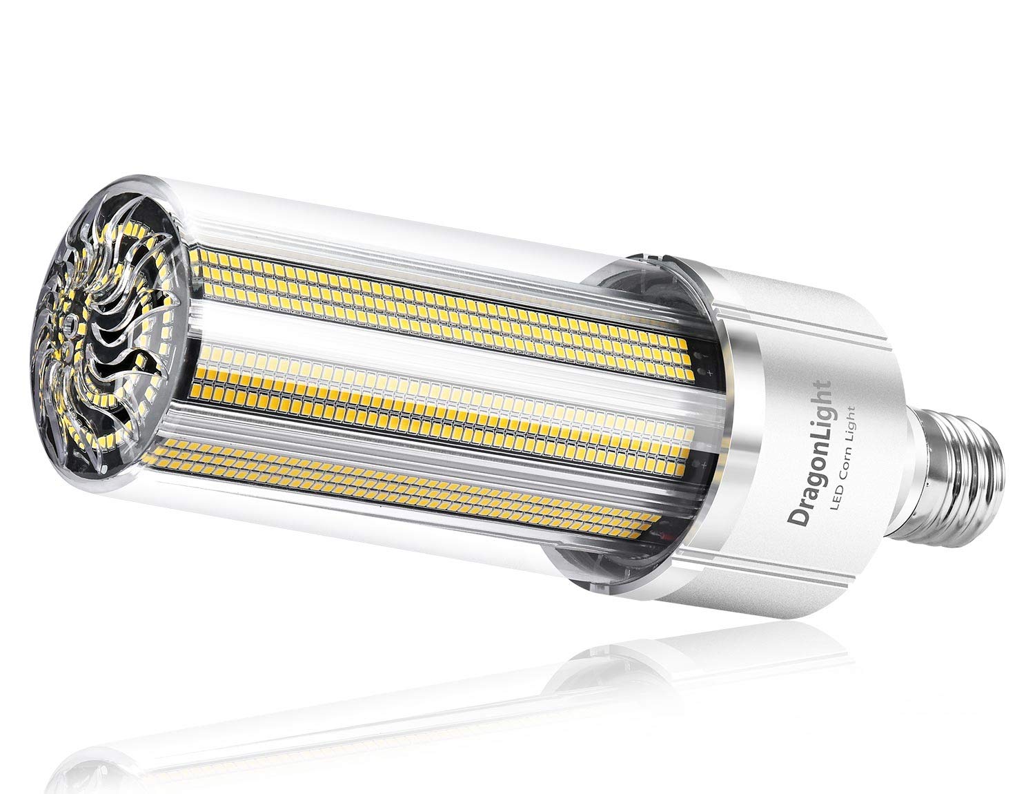 DragonLight - 240W Lampadina a LED a forma di mais super luminosa da (sostituisce 1400 Watt) Base E40, 5000K luce bianca fredda, 32400 lumen, per grandi aree, garage, officine, cortili