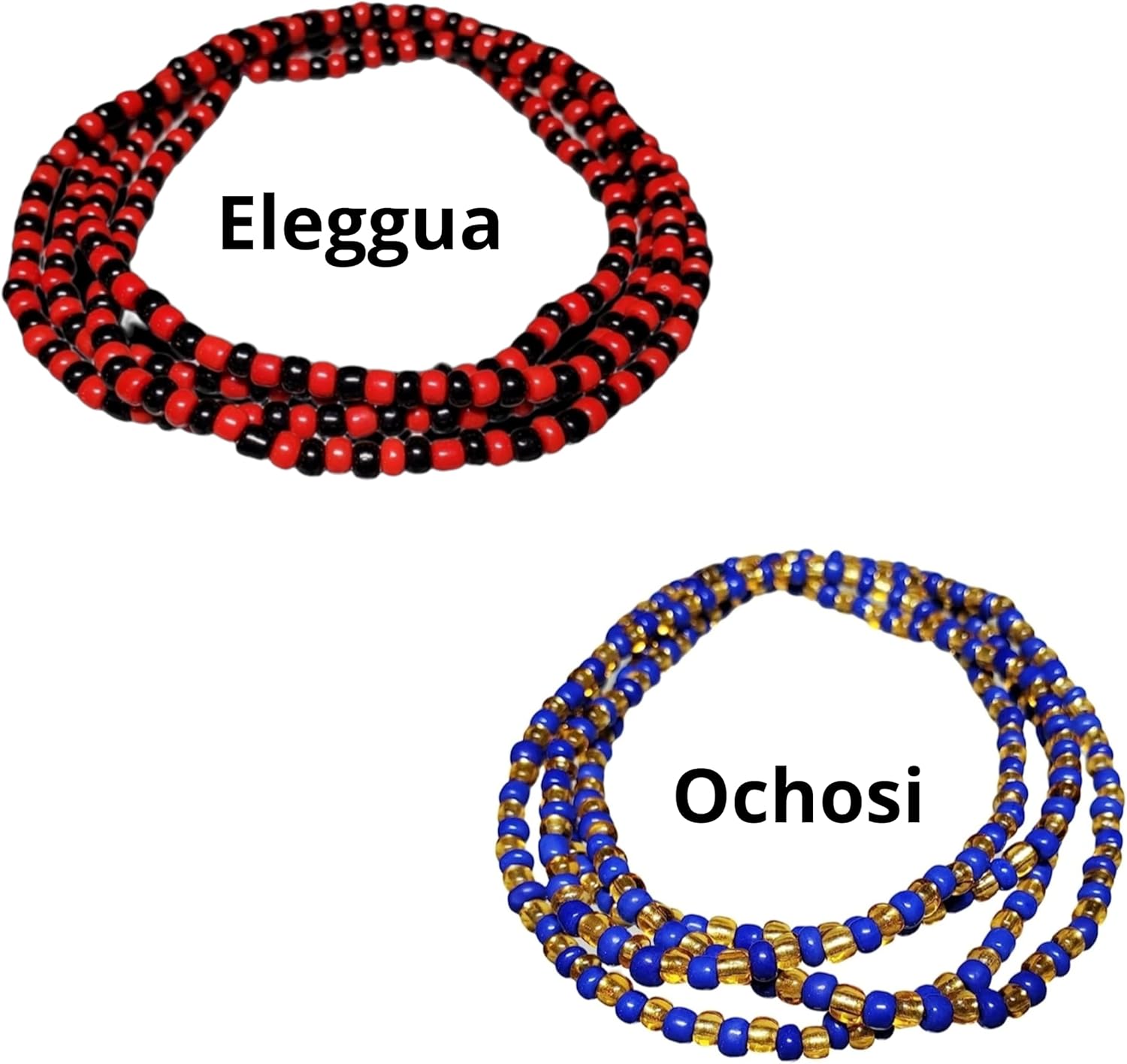 9 pcs Santeria Bead Necklace Set Eleke- Orula Eleggua Shango Yemaya Obbatala Oya Oshun Oggun Ochosi - Babalawo Ifa Yoruba