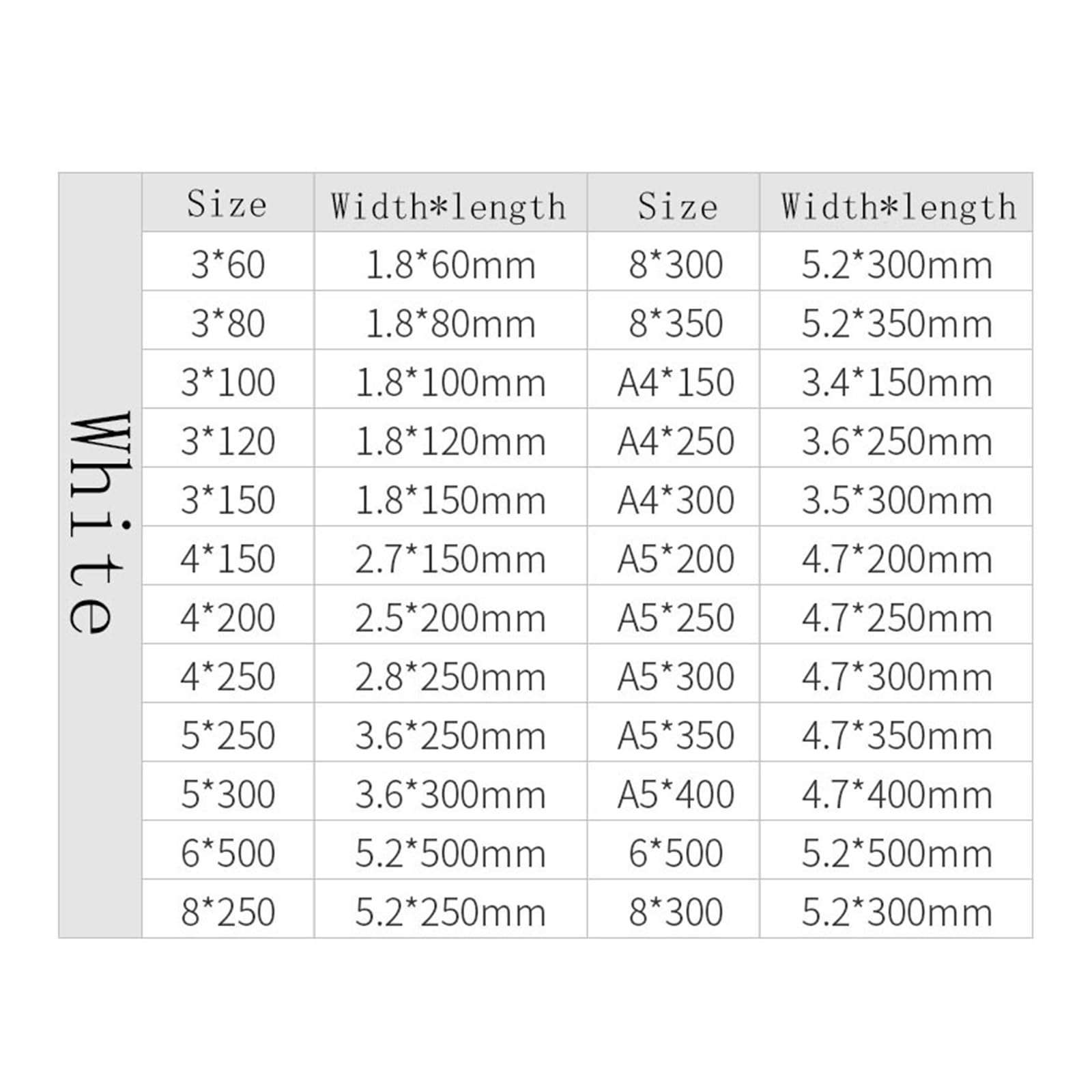 Fascetta in nylon di plastica autobloccante 100 pezzi Nero 5X300 Anello di fissaggio per fascette per cavi 3X200 Fascetta per fascette con cerniera (Colore : Bianco, Dimensioni : 3x150mm) (White 4x3