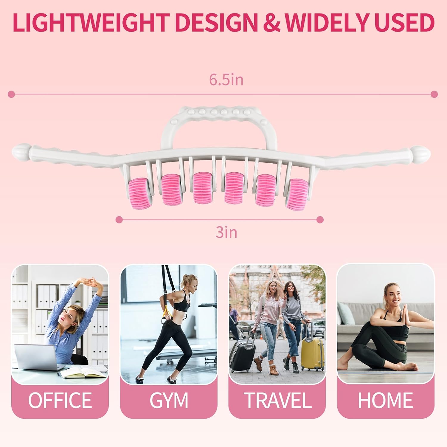 Docemel Cellulite Massage Tool for Legs,Thighs,and Arms–Lymphatic Drainage Massager for Pain Relief and Body Sculpting,Muscle Roller Stick for Circulation Support