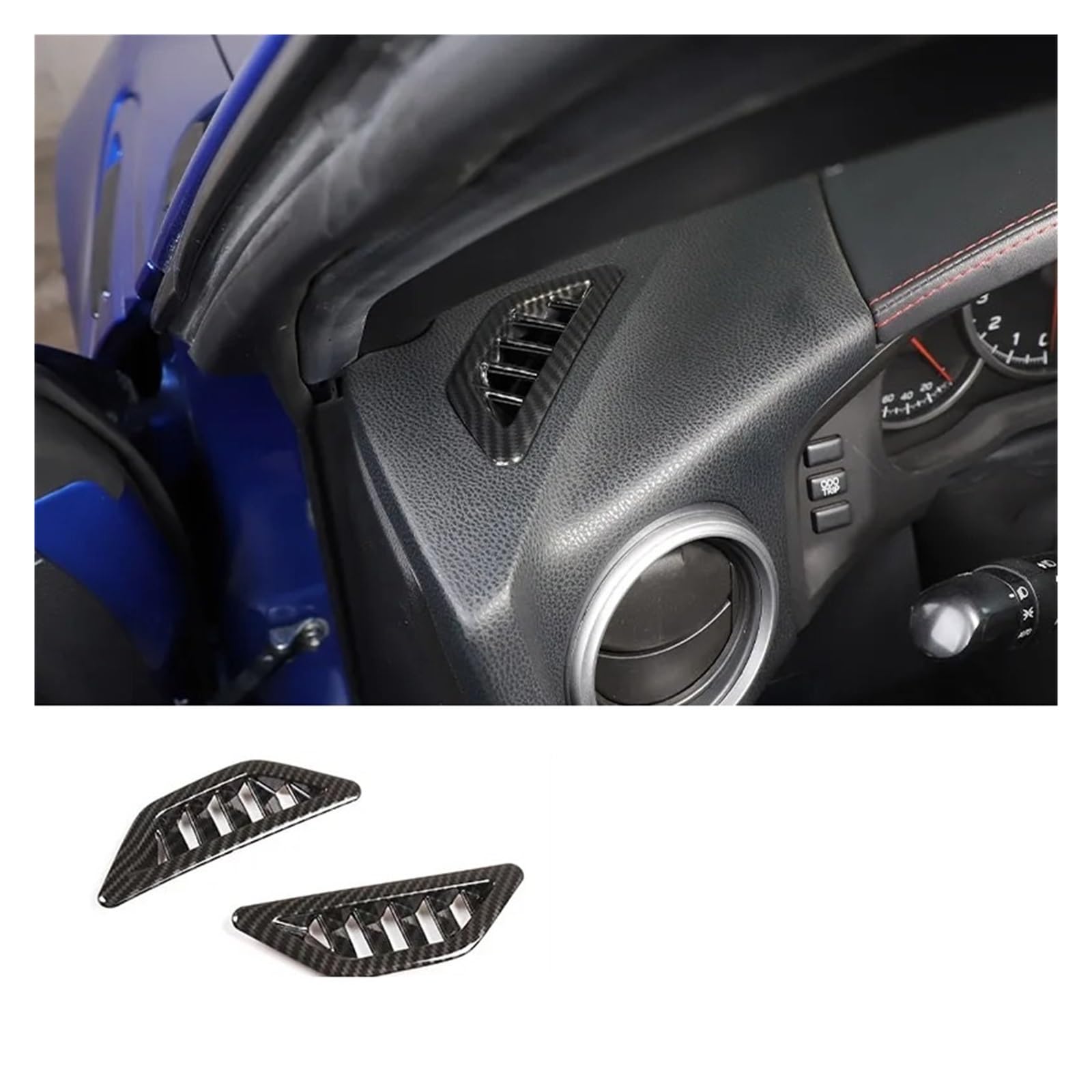 Car Accessory for Subaru for BRZ for Toyota 86 GT86 2012-2020 ABS Car Shift Armrest Panel Sticker Interior Modification Accessories 2 Pieces Interior Mouldings(P)