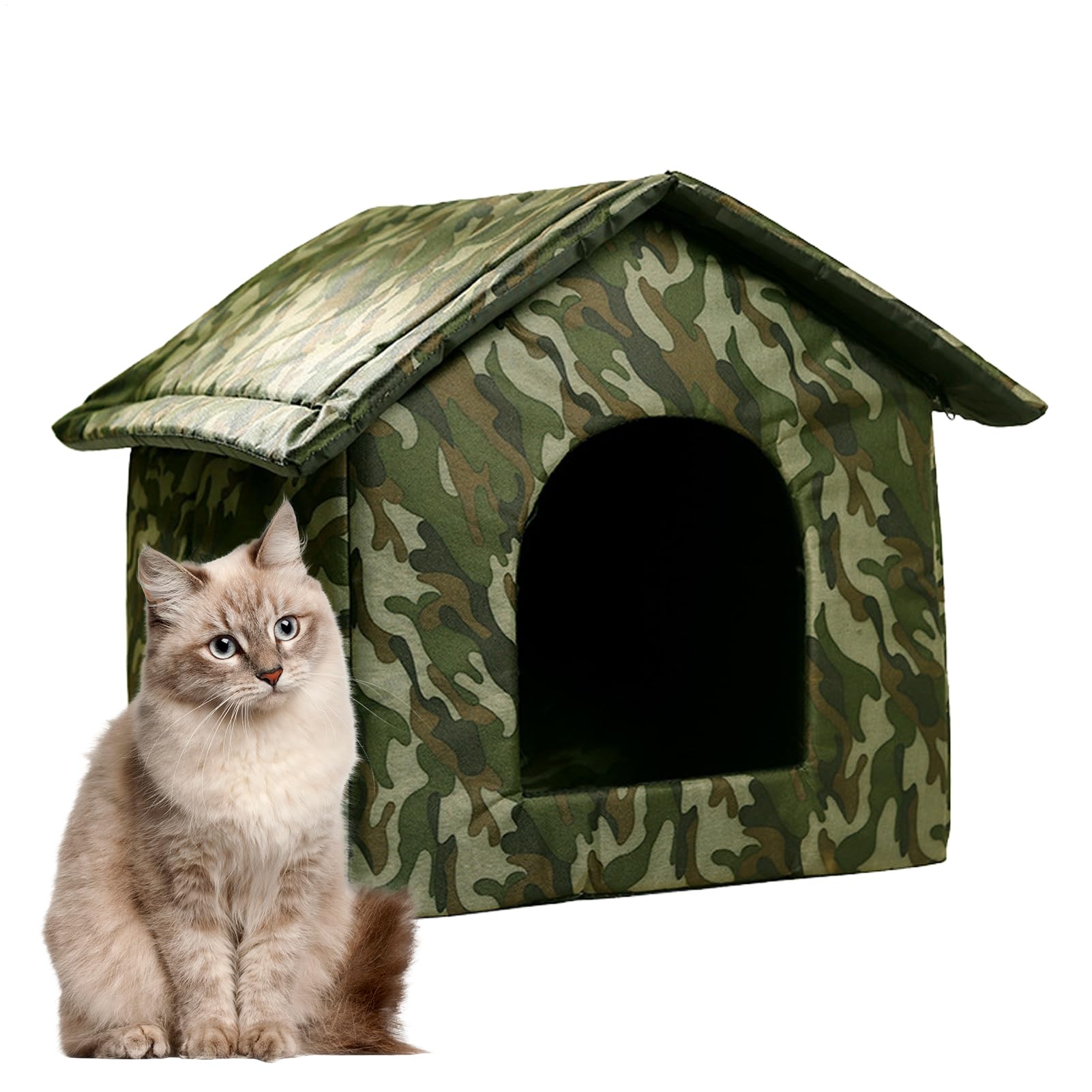 Cuccia per cani da esterno, antivento, antiscivolo, impermeabile | Cuccia isolata per cani e cuccioli, per gattini, cuccioli, gatti selvatici all'aperto