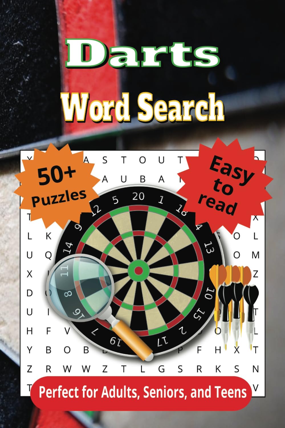 Darts Word Search: A Dart Themed Word Find Puzzle for Adults, Seniors, and Teens