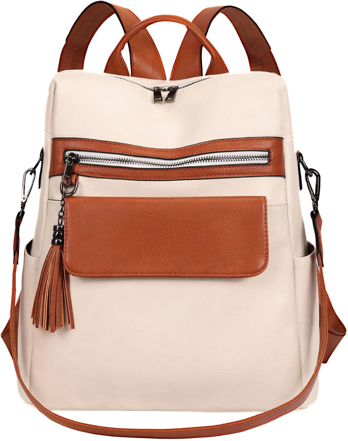 Leathario Backpack Womens Leather Flap Backpack Purse Casual Daypack Vintage School College Elegant Rucksack Shopping Travel for Girls Ladies Adjustable Straps Leathario Backpack Womens Leather Flap Backpack Purse Casual Daypack Vintage School College Elegant Rucksack Shopping Travel for Girls Ladies Adjustable Straps