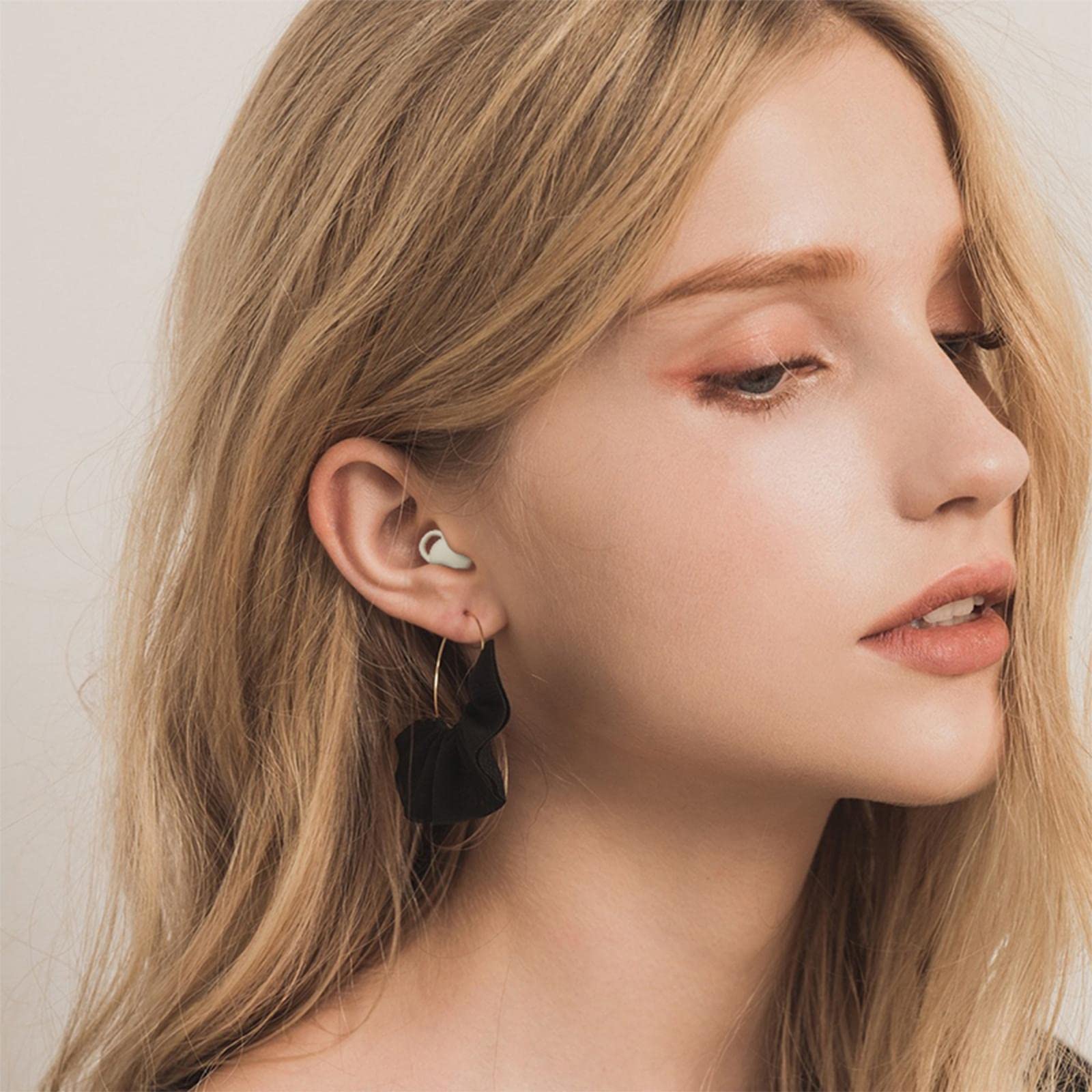 Auriculares Bluetooth con Reducción de Ruido Invisible Inalámbrico Verdadero para Dormir, Piel