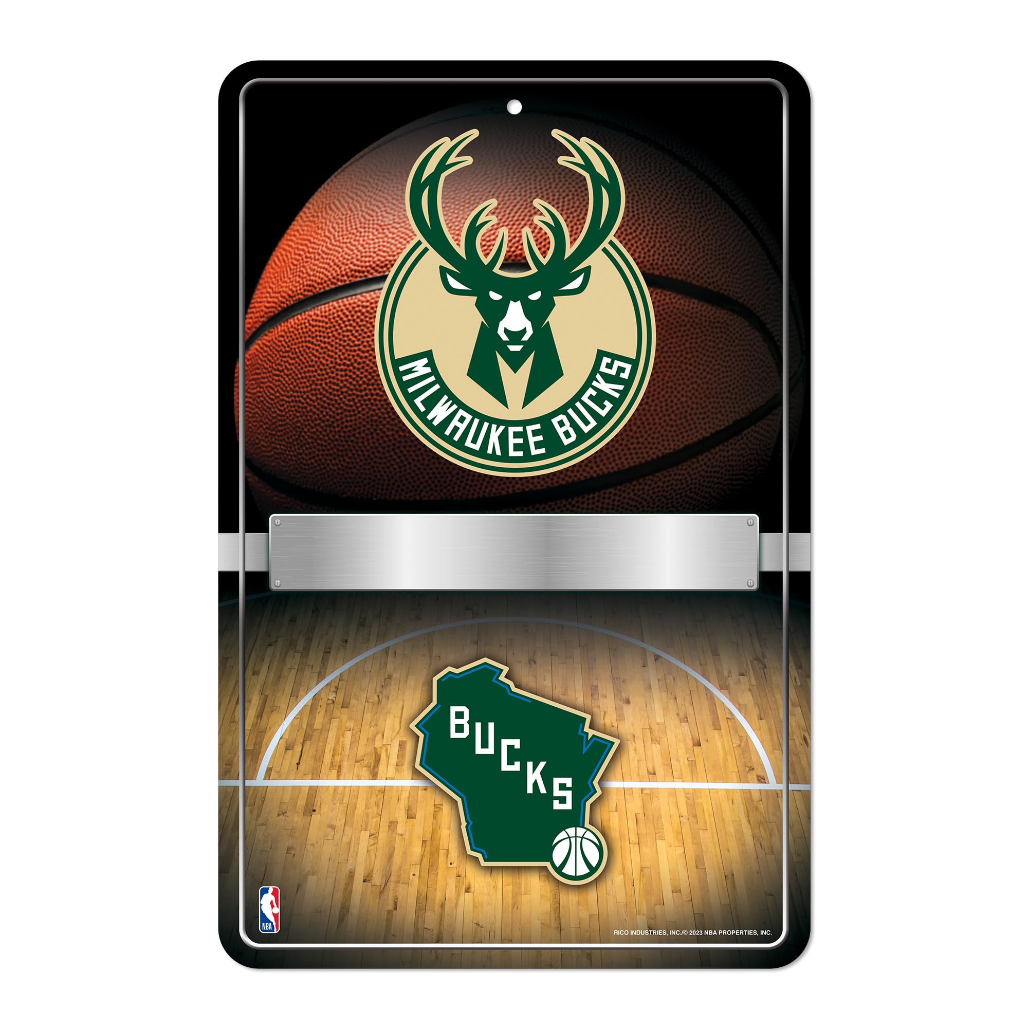 Rico Industries NBA Basketball Milwaukee Bucks Primary Personalized 11