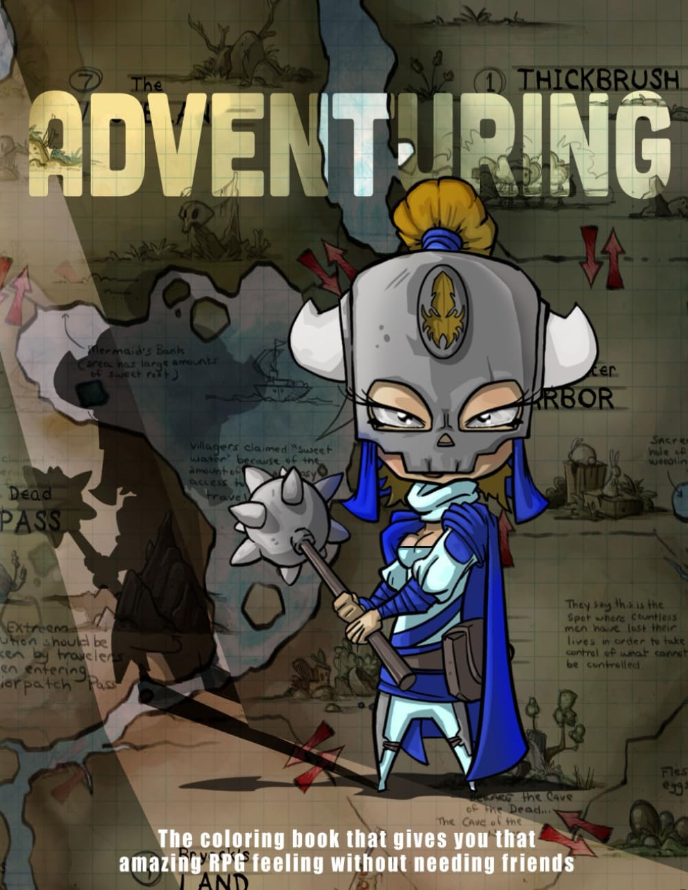 Adventuring: The coloring book that gives you that amazing RPG feeling without needing friends