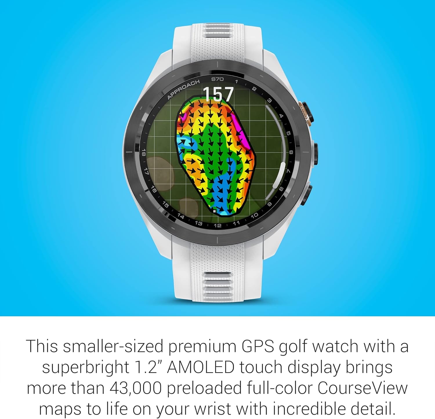 GARMIN APPROACH S70 ホワイト GPSナビ Amazon.com: Garmin Approach S70 (White, 42mm) Golf GPS Watch