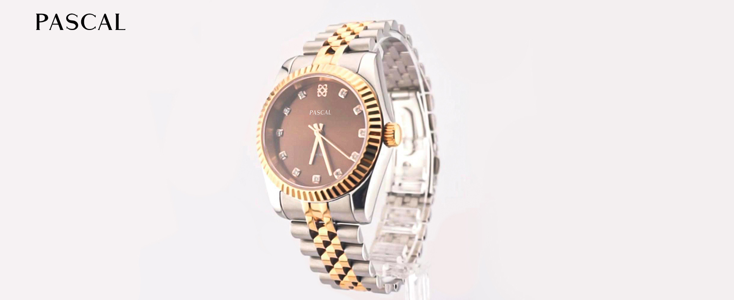 Amazon.com: PASCAL Timeless Classic Diamond Watch for Women  display picture 1