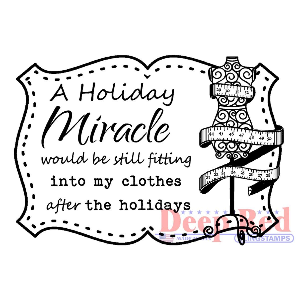 Deep Red StampsDeep Red Cling Stamp 2 x 3-inch, Multi-Colour, 0.64 x 7.62 x 13.97 cm