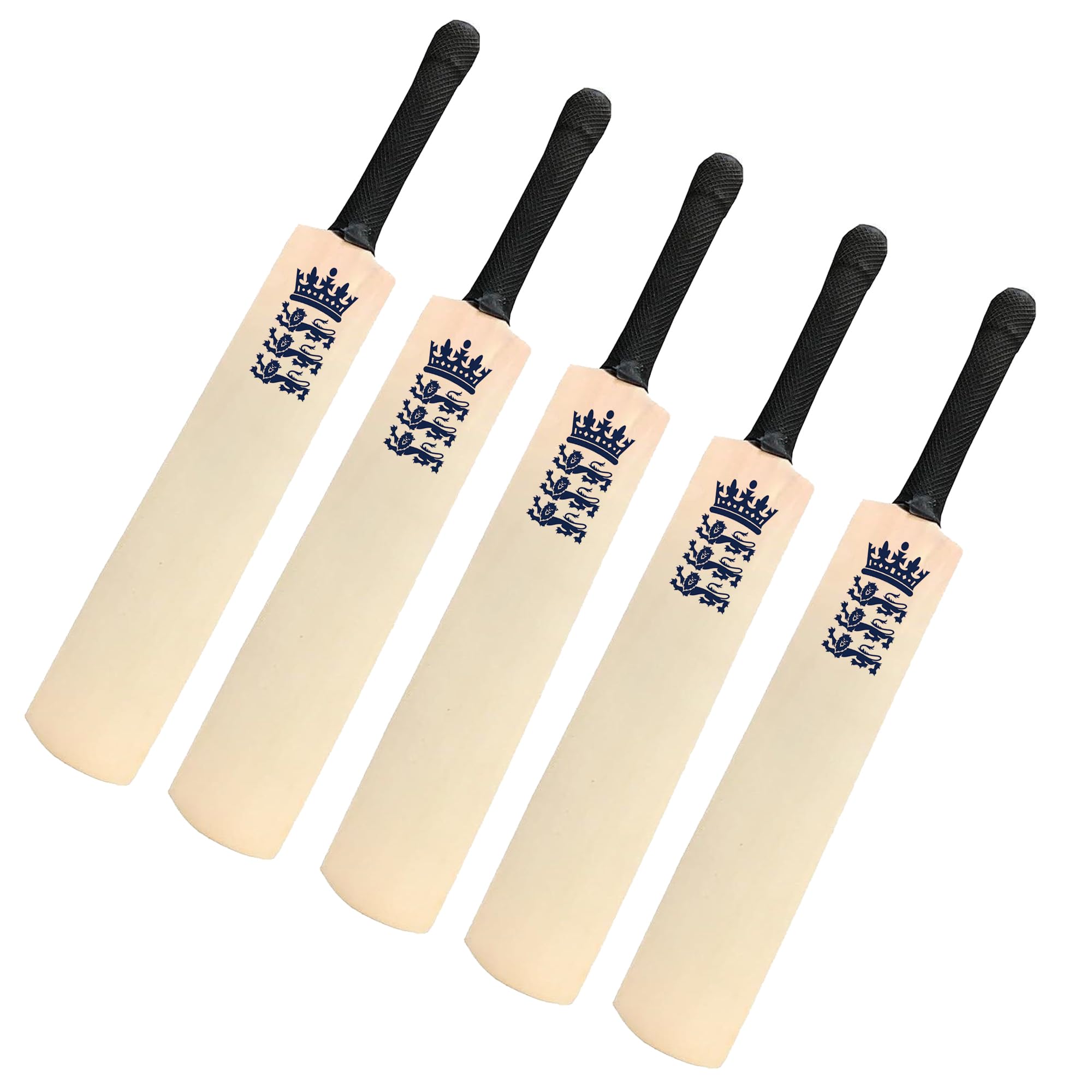 ND Sports Mini Wooden Cricket Bat for Autographs, Premium Miniature Cricket Bat with Rubber Grip (Pack of 1, 3, or 5), Souvenir & Display Piece