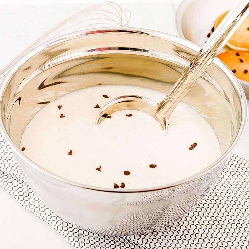 Miniatura 3 de Restaurantware Met Lux - Cuencos de metal para mezclar de 3 cuartos de galón, 1 cuenco de harina alemán profunda, resistente a la corrosión, apto