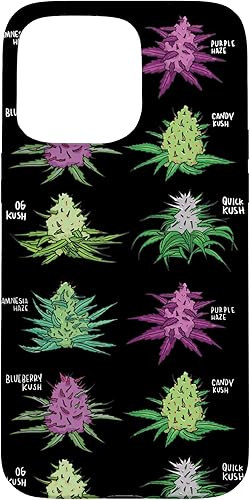 iPhone 15 Pro Max PatrĂłn de malezas Tipo de marihuana Stoner Marihuana Hoja de cannabis Caso iPhone 15 Pro Max PatrĂłn de malezas Tipo de marihuana Stoner Marihuana Hoja de cannabis Caso