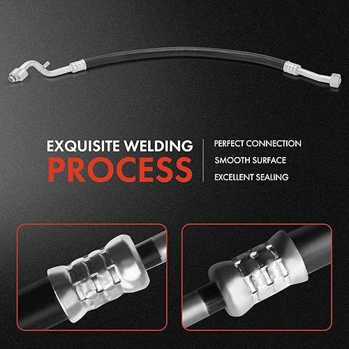 Miniatura 5 de A-Premium Conjunto de manguera de succión AC compatible con Toyota Pickup 1989 1990 1991 1992 1993 1994 1995 2.4L, compresor a Evap