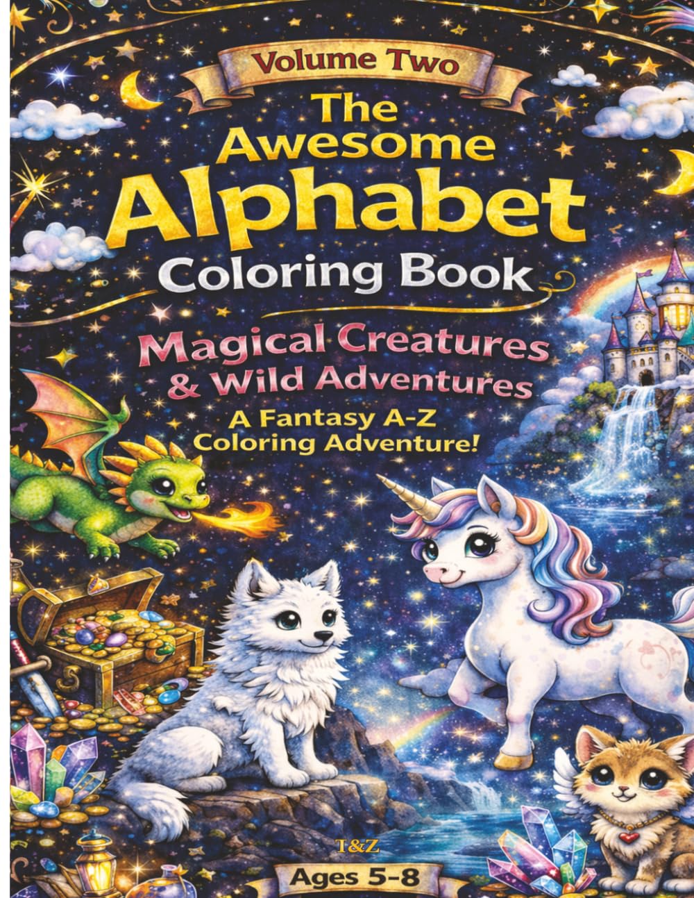 The Awesome Alphabet Coloring Book: Coloring Book For Kids Volume Two