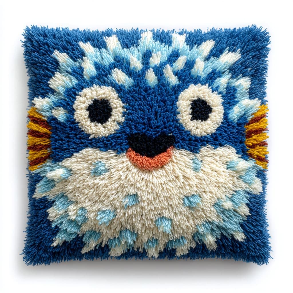 WallustrioaW Latch Hook Cushion Kits,Animal