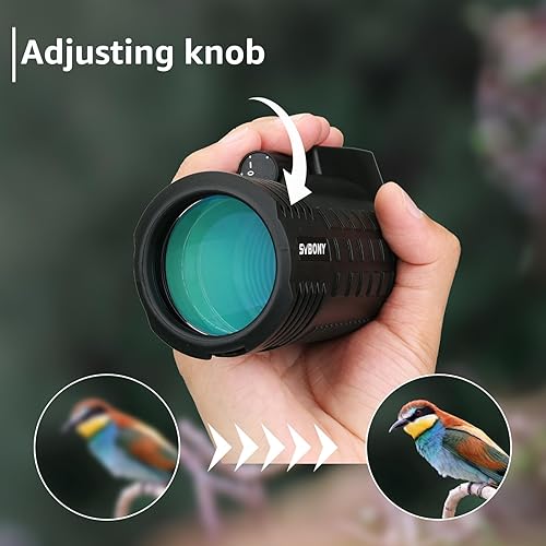 Miniatura 4 de SVBONY SV42 - Monocular de 8 x 42 para adultos, monocular compacto y con brújula integrado, FMC impermeable, a prueba de niebla, telescopio para
