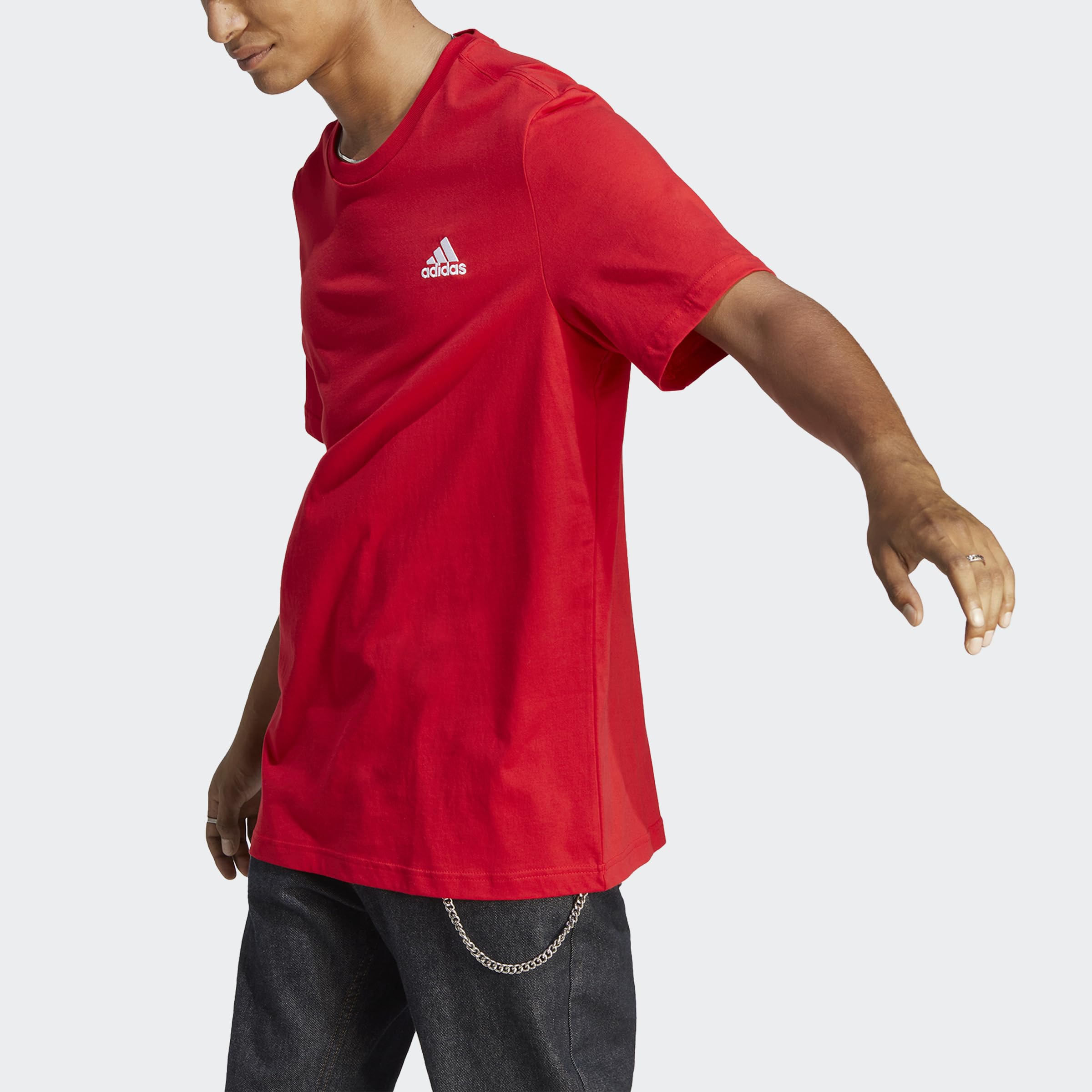 adidas Essentials Single Jersey Embroidered Small Logo tee Camiseta Hombre (Pack de 1)