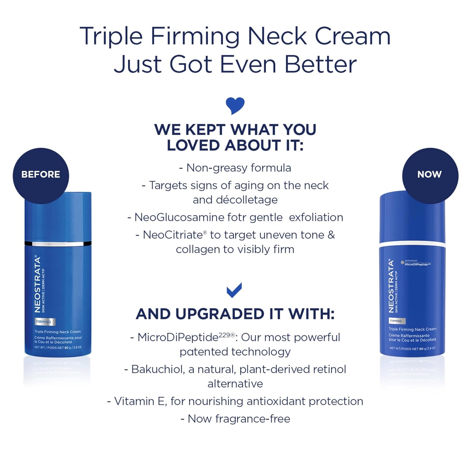 NEOSTRATA Triple Firming Neck Cream, New & Improved Formula - with MicroDiPeptide229®, NeoGlucosamine, and Bakuchiol, Fragrance-free, Oil-Free, Décolletage Rejuvenating Cream For all Skin Types, 80 g. - Image 11