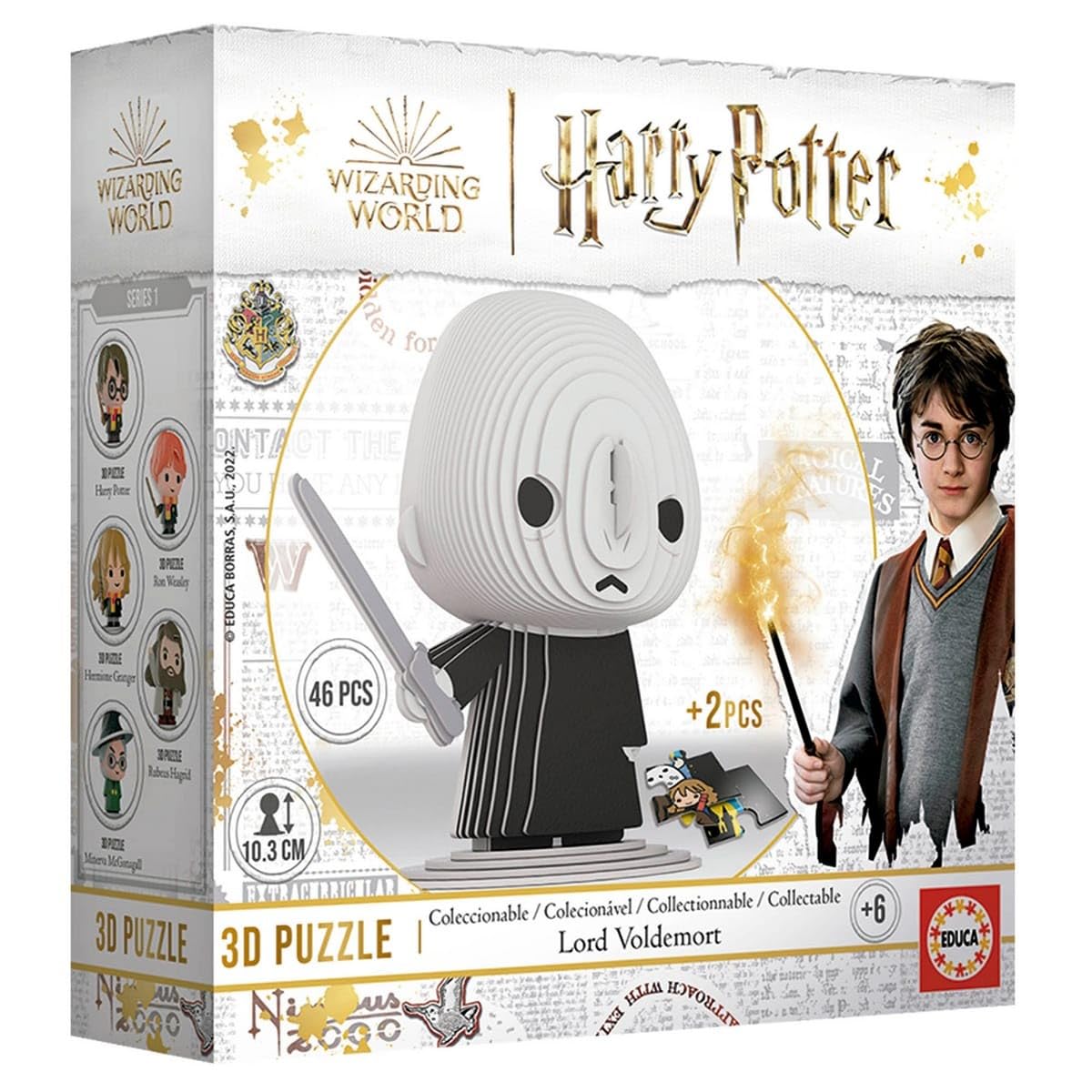 Educa - Harry Potter Puzzle 3D. Puzzle Figura 3D Lord Voldemort Coleccionable. 3D Sculpture Puzzle a Partir de 6 años (19502)