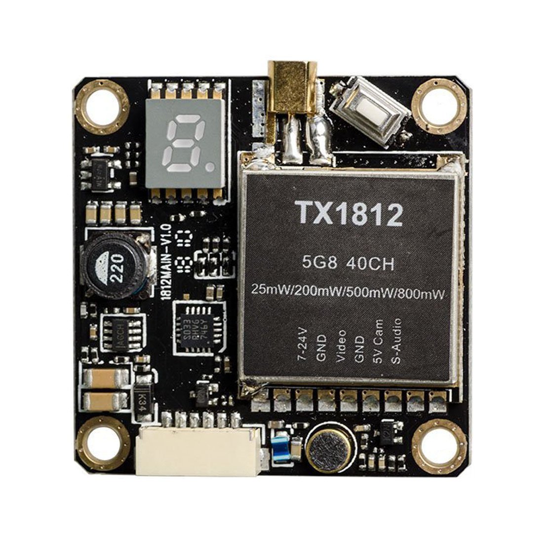Wolfwhoop Q3-90 - 3 Cavi Estensione Antenna FPV A SMA 75mm Bassa Perdita (90 Gradi), Nuovi
