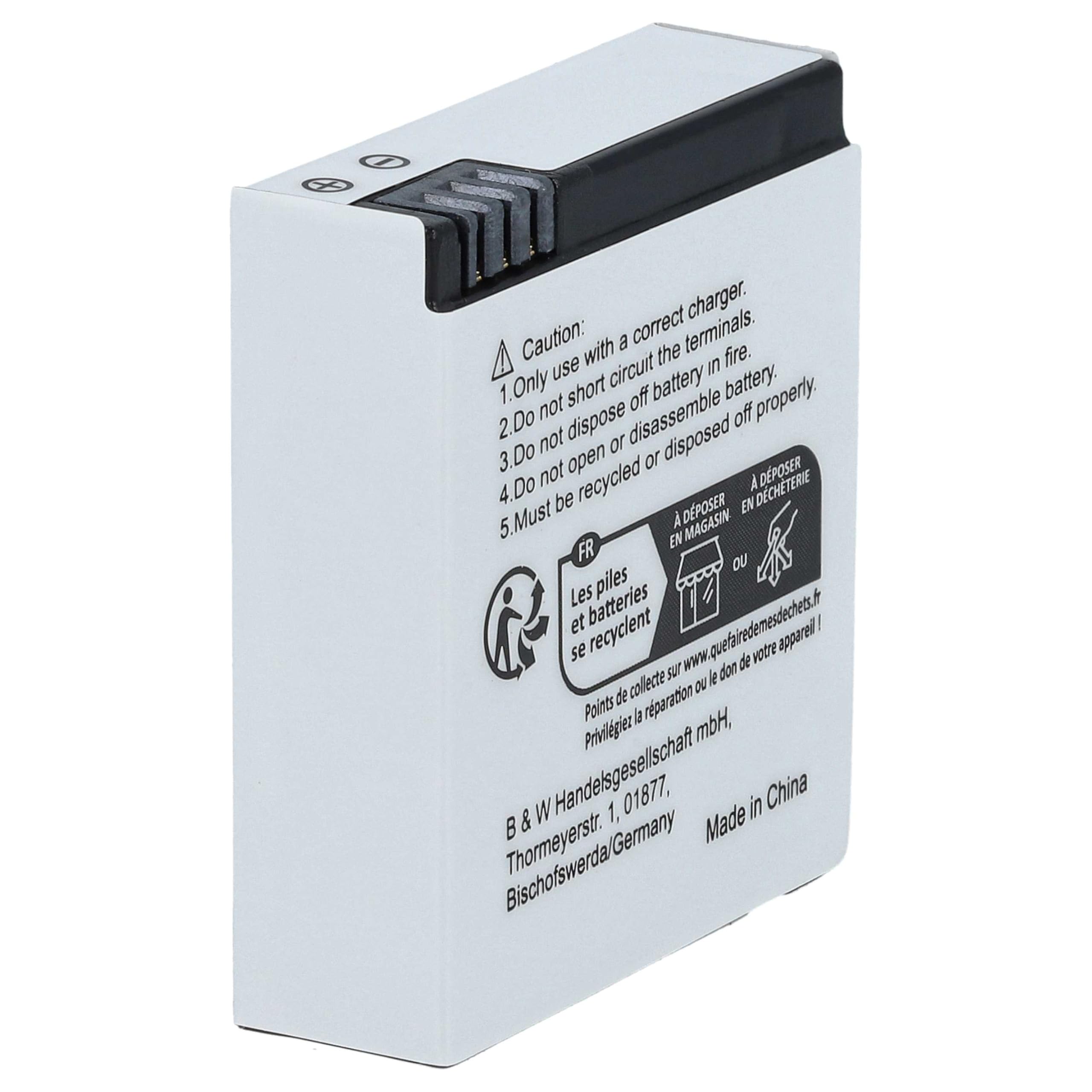 vhbw 2x batteria compatibile con Sjcam SJ7 Star videocamera camcorder (910mAh, 3,8V, Li-Ion)