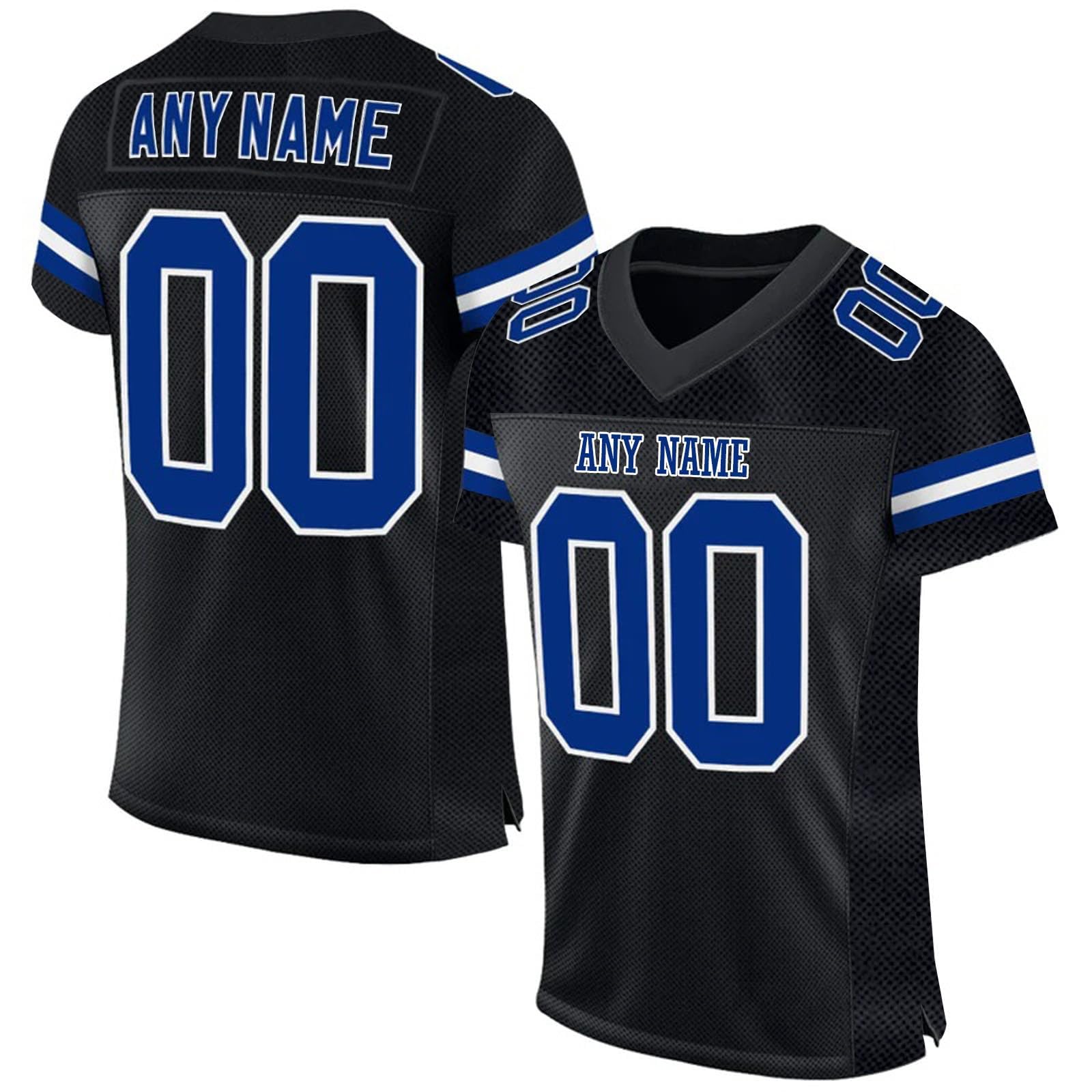 Mens American Football Jersey Personalized Sports T Shirt Quick Dry Breathable Short Sleeve Tee Shirt for Women Kids S-7XL