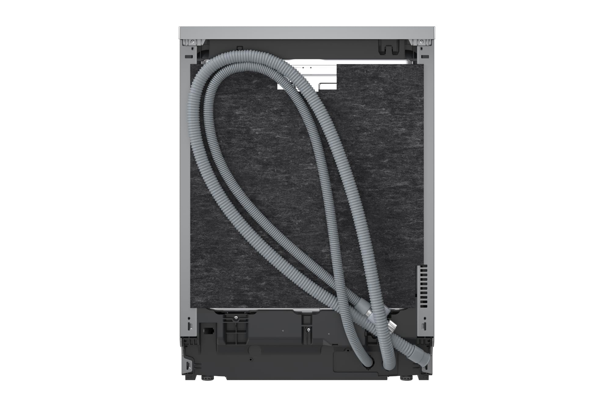 LG DF375HVS Lavastoviglie Libera Installazione Classe A, 14 Coperti, Lavaggio a Vapore TrueSteam, LED Esterno, Sistema QuadWash con 4 Bracci Irroratori, Serie 5, Auto-Apertura, 43dB, Wi-Fi, Grigia