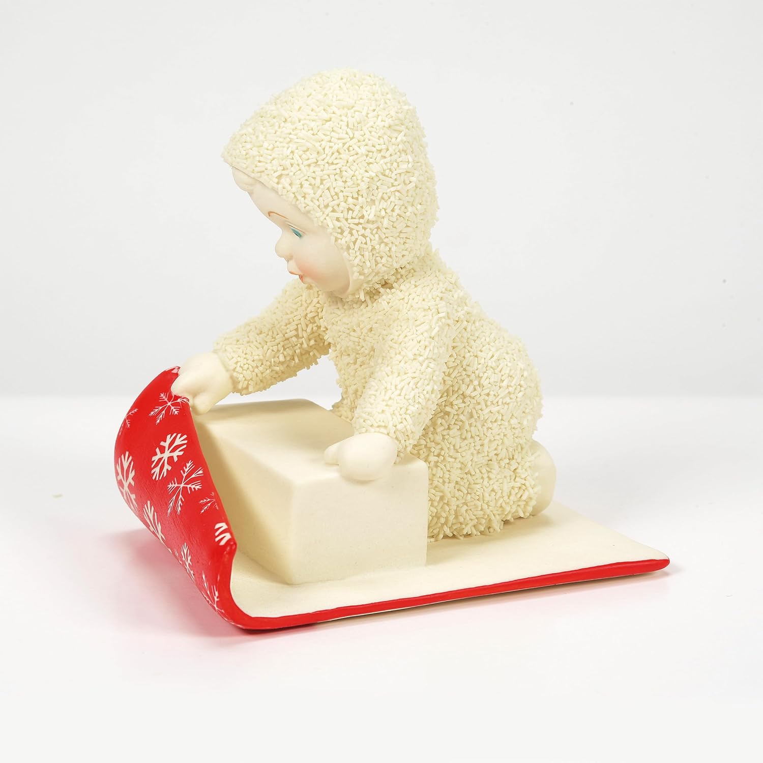 Department 56 Snowbabies Christmas Jubilee Wrapped Up in Christmas Figurine, 3.27 Inch, Multicolor