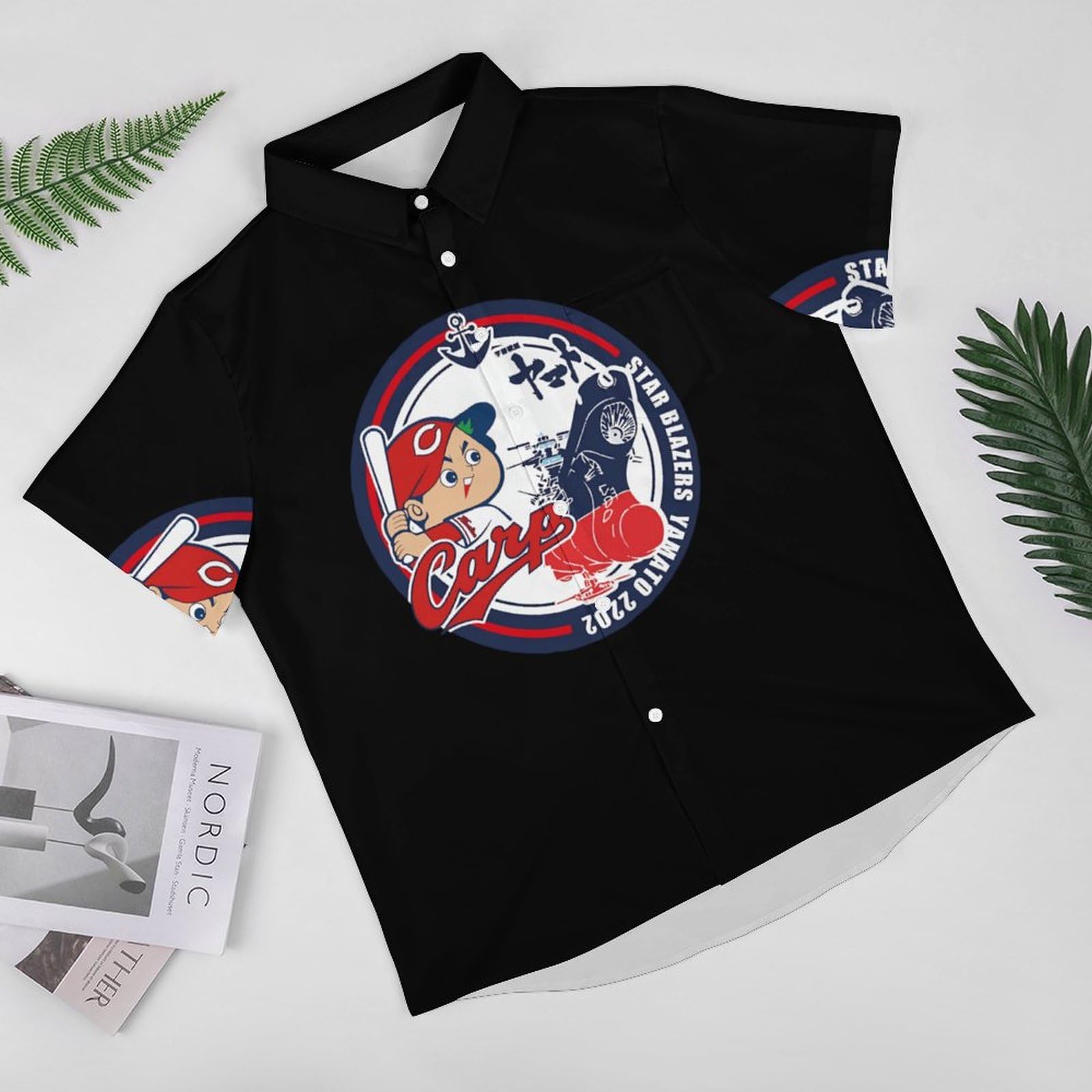 Amazon.co.jp: アロハシャツ メンズ 広島 東洋カープ 半袖 夏