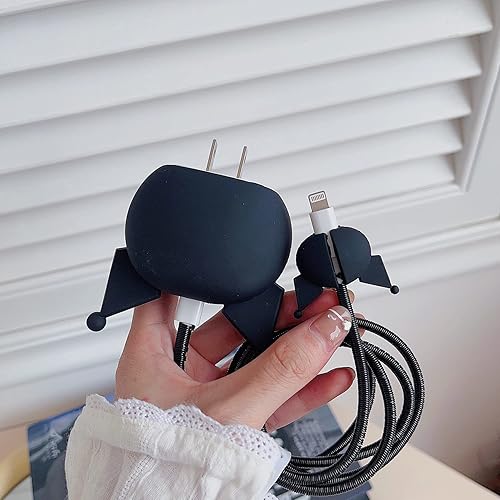 Miniatura 7 de Togbel Bonita funda protectora de dibujos animados para iPhone 20 W, adaptador USB-C de carga, diseño único, divertido y divertido Kawaii 3D de